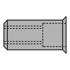 GESIPA Blindnietmutter Nietschaft d x l 9 x 15,5 mm M6 ( 4000813791 )