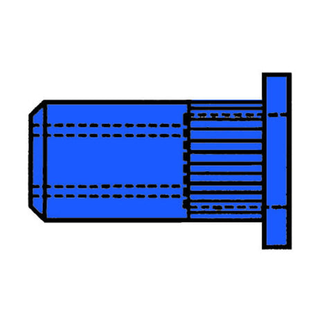 GESIPA tuerca remachable vástago remachador dxl 11 x 17 mm M8 (4000813530)