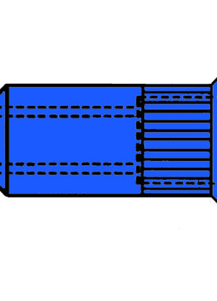 GESIPA Blindnietmutter Nietschaft d x l 7 x 12,5 mm M5 ( 4000813566 )