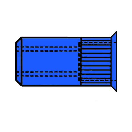 GESIPA tuerca remachable vástago remachador dxl 7 x 12,5 mm M5 (4000813566)