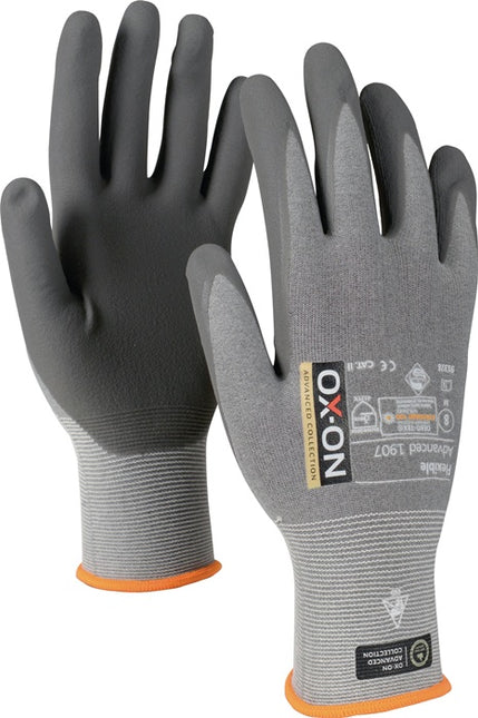 OX-ON Gloves Flexible Advanced 1907 size 10 grey/light grey ( 4000391350 )