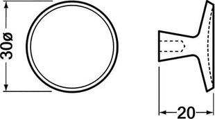 Bouton de meuble HERMETA 3751 fonte d'aluminium ( 3000283297 )