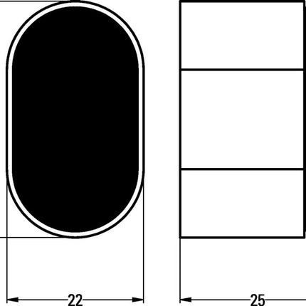 Butoir de porte mural HERMETA 4700 / 4702 / 4704 aluminium anodisé noir ( 3000283376 )