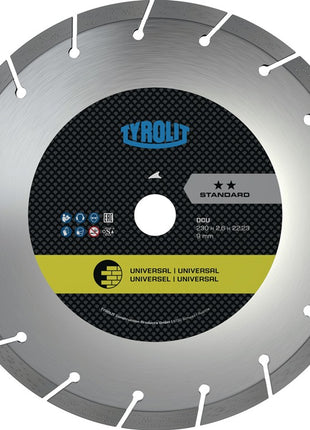 Disque à tronçonner diamanté TYROLIT DCU standard Ø 125 mm alésage 22,23 mm (4000845043)