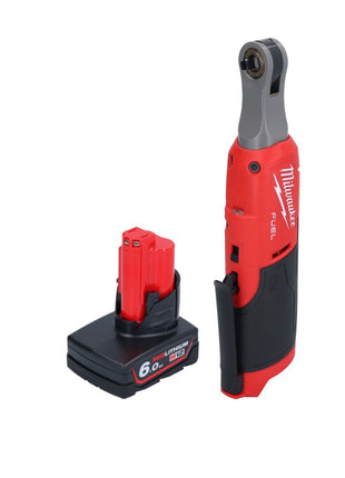 Cliquet à batterie Milwaukee M12 FHIR14-601 12 V 47 Nm 1/4" brushless + 1x batterie 6,0 Ah - sans chargeur