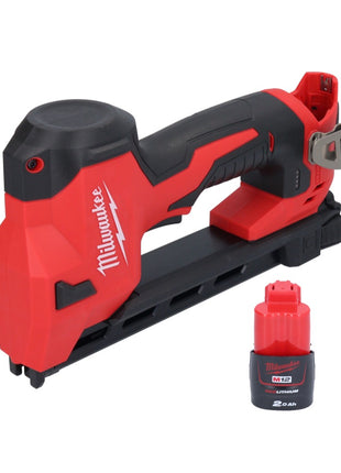 Milwaukee M12 BCST-201 Akku Tacker 12 V 19 x 25,4 mm + 1x Akku 2,0 Ah - ohne Ladegerät