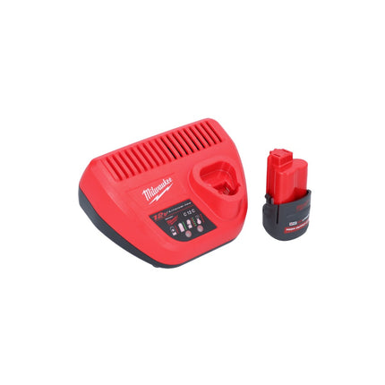 Milwaukee M12 BCST-251 tachuela sin cable 12 V 19 x 25,4 mm + 1x batería recargable 2,5 Ah + cargador