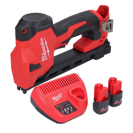 Tachonadora sin cable Milwaukee M12 BCST-252 12 V 19 x 25,4 mm + 2x batería recargable 2,5 Ah + cargador