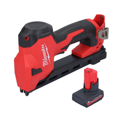 Pinza a batteria Milwaukee M12 BCST-501 12 V 19 x 25,4 mm + 1x batteria ricaricabile 5,0 Ah - senza caricabatterie
