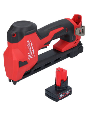 Milwaukee M12 BCST-601 Akku Tacker 12 V 19 x 25,4 mm + 1x Akku 6,0 Ah - ohne Ladegerät