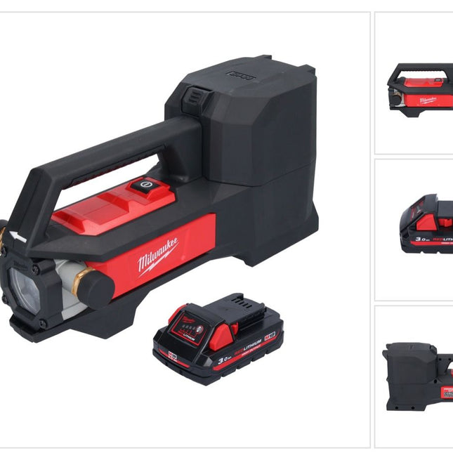 Milwaukee M18 BTP-301 Akku Transferpumpe 18 V 1817 l/h + 1x Akku 3,0 Ah - ohne Ladegerät