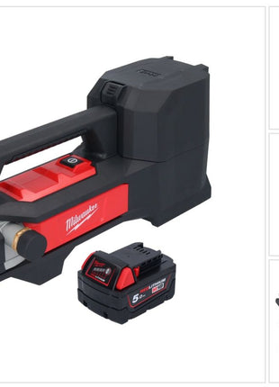 Milwaukee M18 BTP-501 Akku Transferpumpe 18 V 1817 l/h + 1x Akku 5,0 Ah - ohne Ladegerät