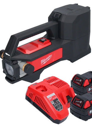 Milwaukee M18 BTP-502 Akku Transferpumpe 18 V 1817 l/h + 2x Akku 5,0 Ah + Ladegerät