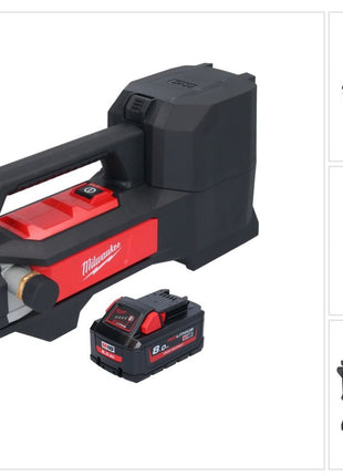 Milwaukee M18 BTP-801 Akku Transferpumpe 18 V 1817 l/h + 1x Akku 8,0 Ah - ohne Ladegerät