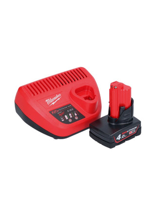 Milwaukee M12 BDC8-401C Akku Rohrreinigungsgerät 12 V + 1x Akku 4,0 Ah + Ladegerät + Spirale + Eimer