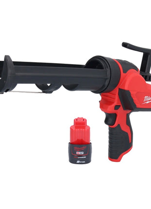 Milwaukee M12 PCG/310-201 Akku Kartuschenpresse 12 V 310 ml + 1x Akku 2,0 Ah - ohne Ladegerät