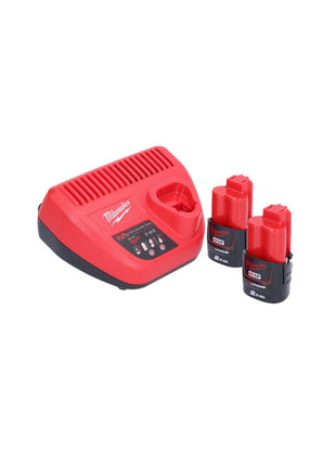 Pistolet à cartouche à batterie Milwaukee M12 PCG/310-202 12 V 310 ml + 2x batteries 2,0 Ah + chargeur