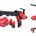 Milwaukee M12 PCG/310-202 cordless cartridge gun 12 V 310 ml + 2x 2.0 Ah battery + charger