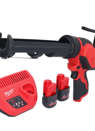 Pistolet à cartouche à batterie Milwaukee M12 PCG/310-252 12 V 310 ml + 2x batteries 2,5 Ah + chargeur