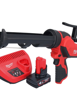 Pistolet à cartouche à batterie Milwaukee M12 PCG/310-401 12 V 310 ml + 1x batterie 4,0 Ah + chargeur