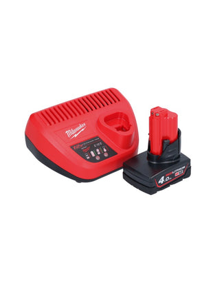 Pistolet à cartouche à batterie Milwaukee M12 PCG/310-401 12 V 310 ml + 1x batterie 4,0 Ah + chargeur