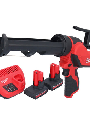 Milwaukee M12 PCG/310-502 Akku Kartuschenpresse 12 V 310 ml + 2x Akku 5,0 Ah + Ladegerät