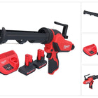 Prensa de cartuchos con batería Milwaukee M12 PCG/310-502, 12 V, 310 ml + 2 baterías de 5,0 Ah + cargador