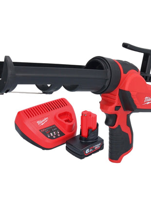 Pistolet à cartouche à batterie Milwaukee M12 PCG/310-601 12 V 310 ml + 1x batterie 6,0 Ah + chargeur