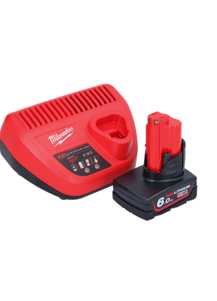 Pistolet à cartouche à batterie Milwaukee M12 PCG/310-601 12 V 310 ml + 1x batterie 6,0 Ah + chargeur