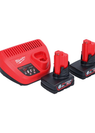 Pistolet à cartouche à batterie Milwaukee M12 PCG/310-602 12 V 310 ml + 2x batteries 6,0 Ah + chargeur