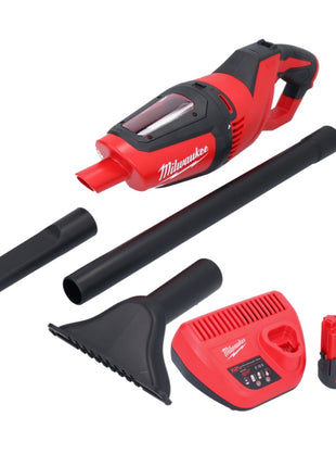 Aspirateur à batterie Milwaukee M12 HV-252 12 V + 2x batteries 2,5 Ah + chargeur