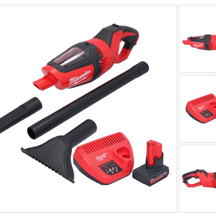 Milwaukee M12 HV-501 Akku Staubsauger 12 V + 1x Akku 5,0 Ah + Ladegerät