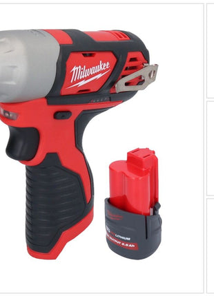 Clé à chocs sans fil Milwaukee M12 BIW38-251 12 V 135 Nm 3/8˝ + 1x batterie 2,5 Ah - sans chargeur