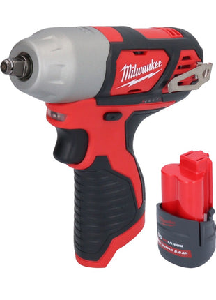 Clé à chocs sans fil Milwaukee M12 BIW38-251 12 V 135 Nm 3/8˝ + 1x batterie 2,5 Ah - sans chargeur