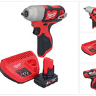 Milwaukee M12 BIW38-401 Clé à choc sans fil 12 V 135 Nm 3/8 + 1x batterie 4,0 Ah + chargeur