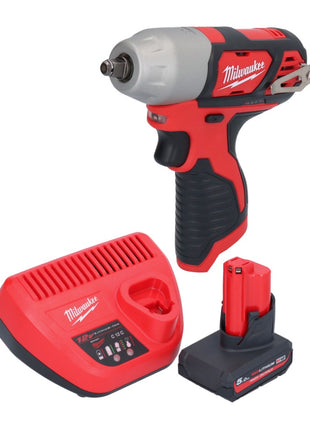 Milwaukee M12 BIW38-501 Akku Schlagschrauber 12 V 135 Nm 3/8˝ + 1x Akku 5,0 Ah + Ladegerät