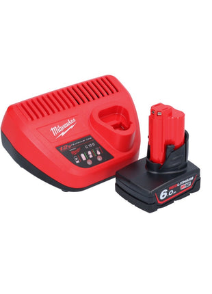 Milwaukee M12 BIW38-601 akumulatorowy klucz udarowy 12 V 135 Nm 3/8˝ + 1x akumulator 6,0 Ah + ładowarka