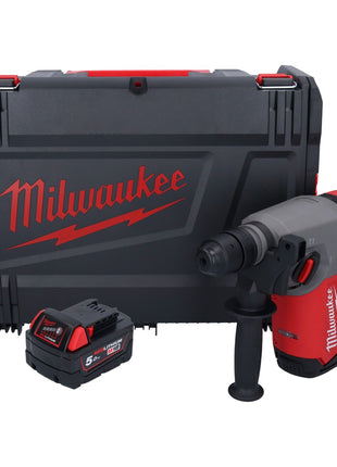 Milwaukee M18 ONEFHX-501X Martello combinato a batteria 18 V 2,5 J SDS-Plus Brushless + 1x batteria ricaricabile 5,0 Ah + scatola HD - senza caricatore