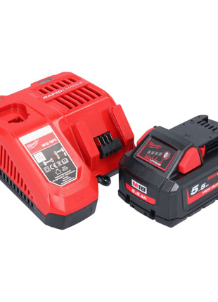 Milwaukee M18 ONEFHX-551X marteau combiné sans fil 18 V 2,5 J SDS-Plus Brushless + 1x batterie 5,5 Ah + chargeur + HD-Box