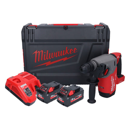Milwaukee M18 ONEFHX-552X Martello combinato a batteria 18 V 2,5 J SDS-Plus ( 4933478504 ) Brushless + 2x batteria 5,5 Ah + caricabatterie + scatola HD
