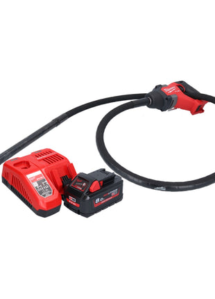 Milwaukee M18 FCVN24-801 Akku Betonrüttler 18 V 2,4 m Brushless + 1x Akku 8,0 Ah + Ladegerät