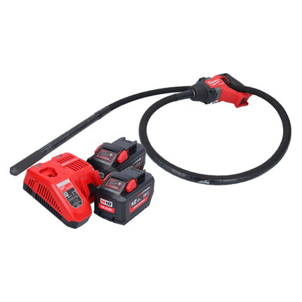 Milwaukee M18 FCVN24-122 Akku Betonrüttler 18 V 2,4 m Brushless + 2x Akku 12,0 Ah + Ladegerät