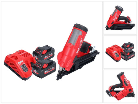 Milwaukee M18 FFN-552 Akku Nagler 18 V 50 - 90 mm Brushless + 2x Akku 5,5 Ah + Ladegerät