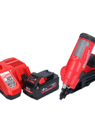 Milwaukee M18 FFN-801 Akku Nagler 18 V 50 - 90 mm Brushless + 1x Akku 8,0 Ah + Ladegerät