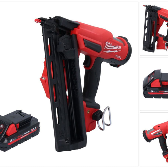 Milwaukee M18 FN16GA-301 Chiodatrice a batteria 18 V 32 - 64 mm brushless + 1x batteria ricaricabile 3,0 Ah - senza caricabatterie