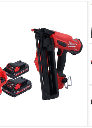 Milwaukee M18 FN16GA-302 Akku Nagler 18 V 32 - 64 mm Brushless + 2x Akku 3,0 Ah + Ladegerät