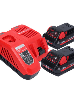 Milwaukee M18 FN16GA-302 Akku Nagler 18 V 32 - 64 mm Brushless + 2x Akku 3,0 Ah + Ladegerät