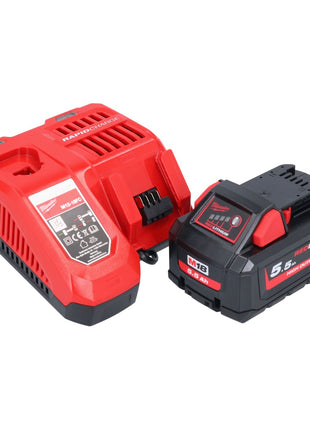 Milwaukee M18 FN16GA-551 Akku Nagler 18 V 32 - 64 mm Brushless + 1x Akku 5,5 Ah + Ladegerät