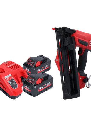 Milwaukee M18 FN16GA-552 Akku Nagler 18 V 32 - 64 mm Brushless + 2x Akku 5,5 Ah + Ladegerät