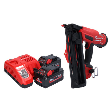 Milwaukee M18 FN16GA-802 Cordless nailer 18 V 32 - 64 mm brushless + 2x battery 8.0 Ah + charger